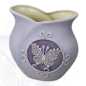 Preview: keramik vase mit Schmetterling in Lila motiv